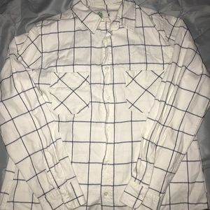 Button down recycled cotton top